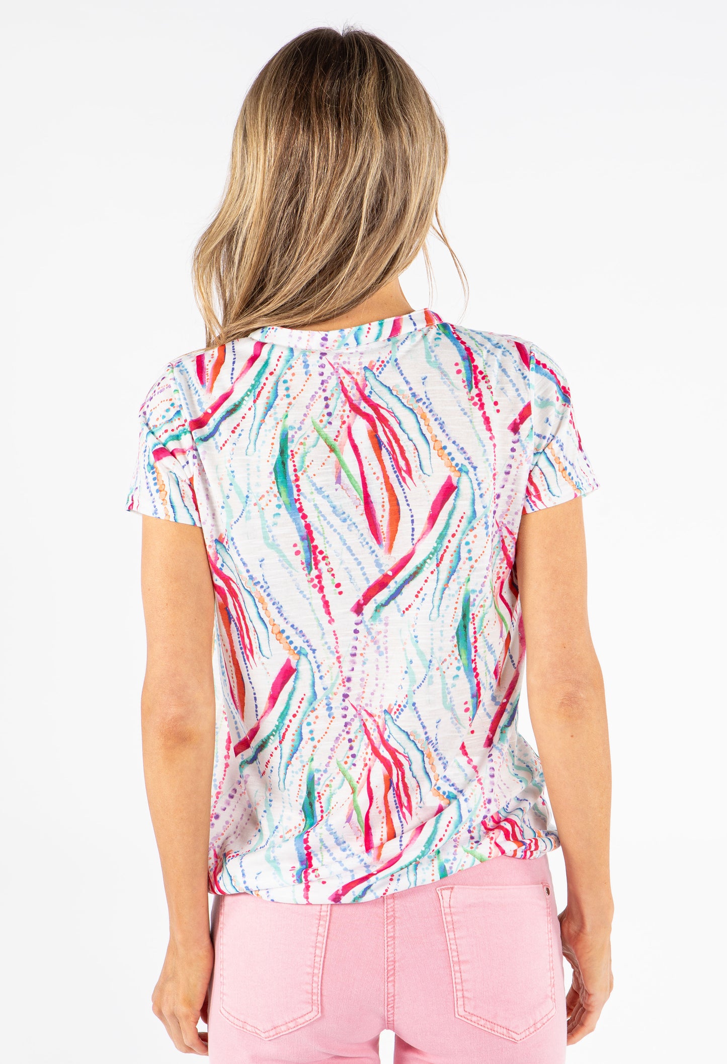 Watercolor Front Pocket Top