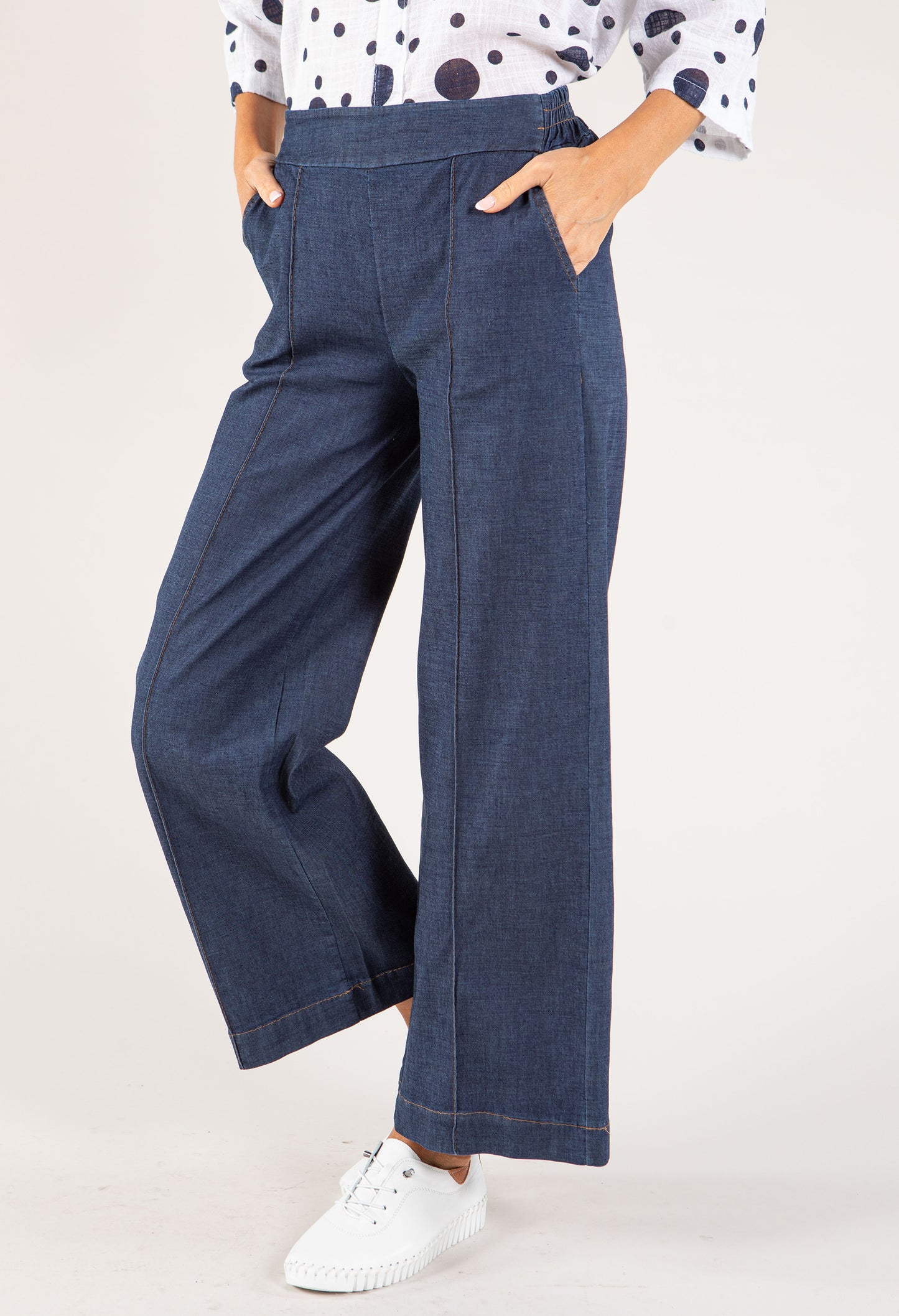 Wide Leg Culotte Trousers