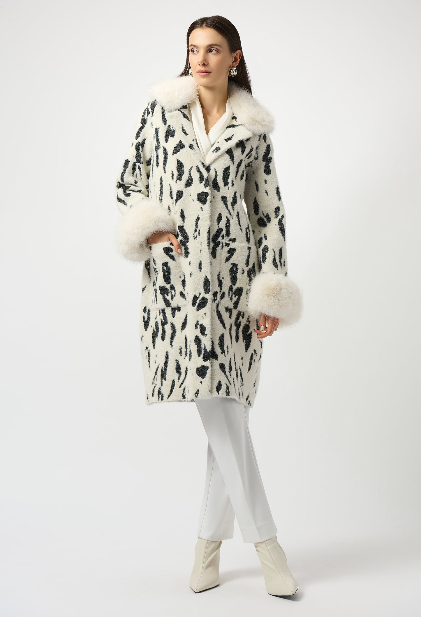 Chic Animal Print Coat