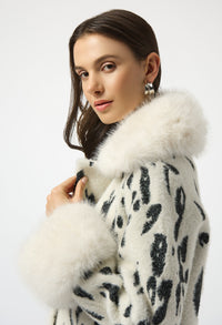 Chic Animal Print Coat