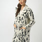 Chic Animal Print Coat
