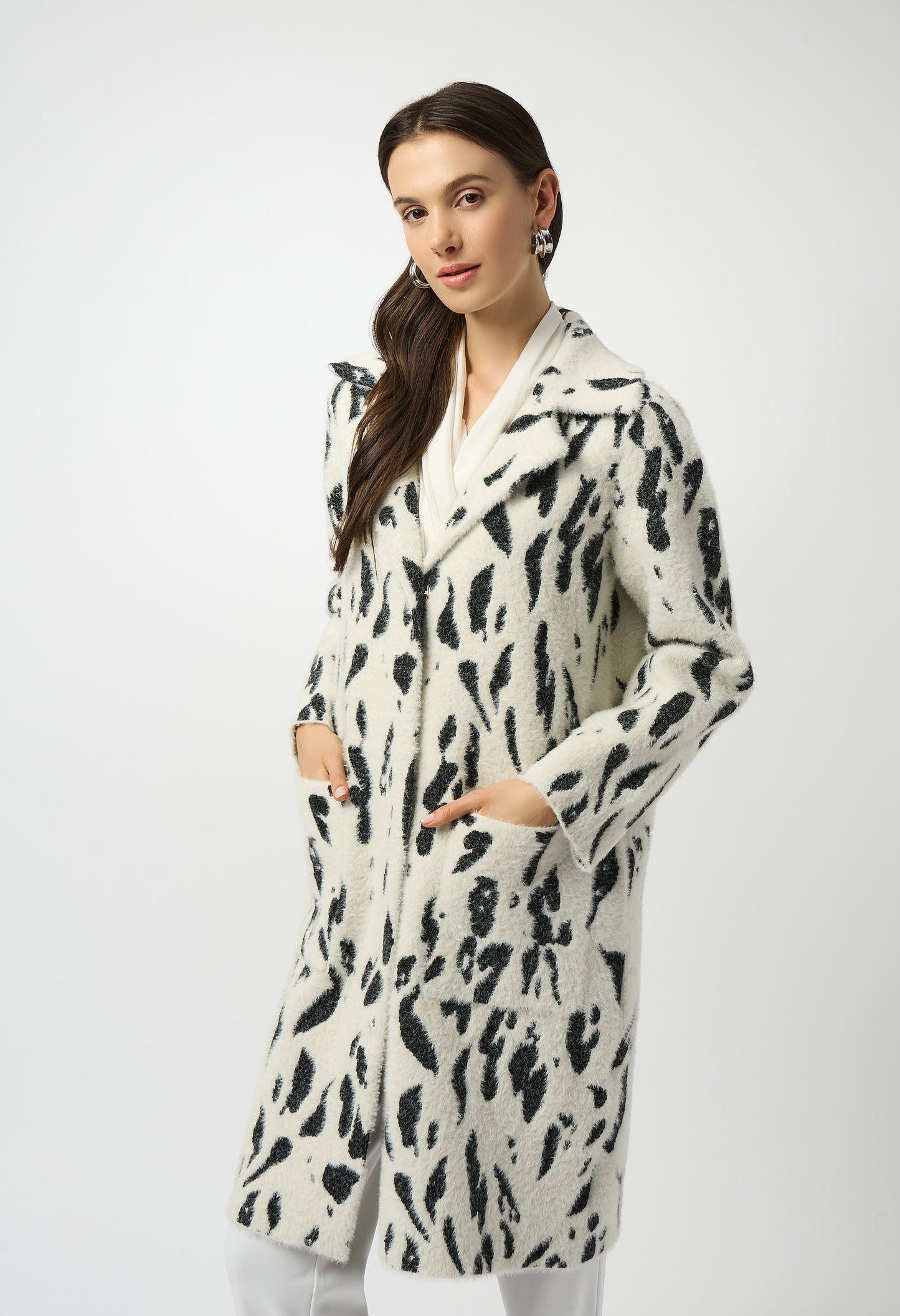 Chic Animal Print Coat