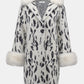Chic Animal Print Coat