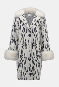 Chic Animal Print Coat