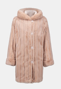 Collared Hip-length Coat Style