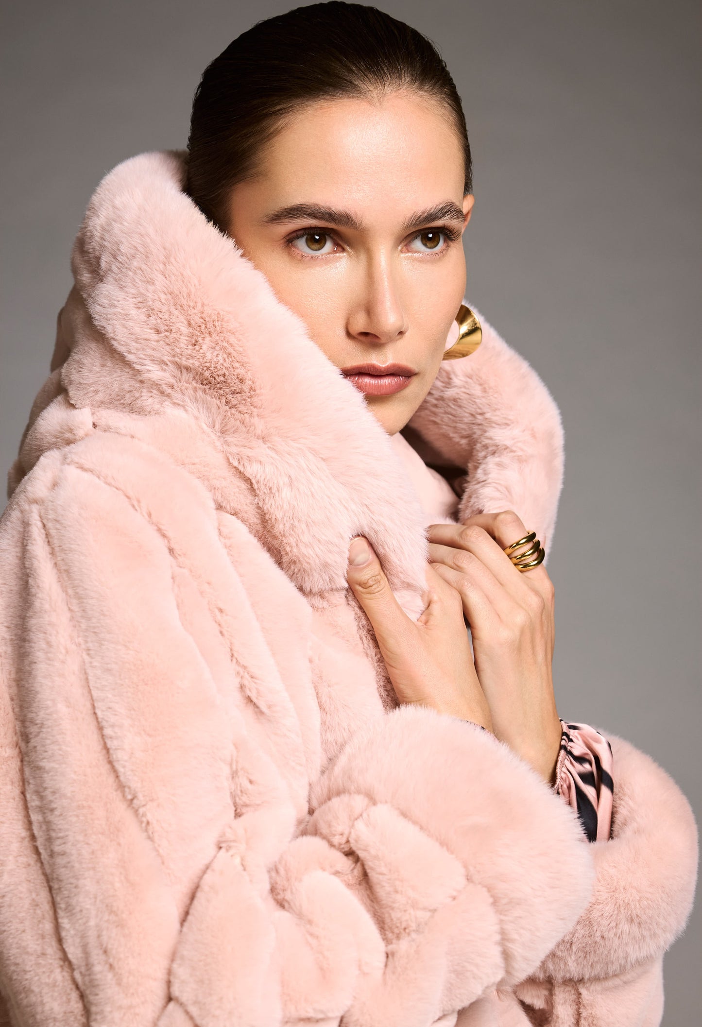 Collared Hip-length Coat Style