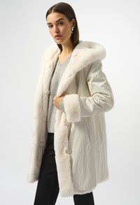Collared Hip-length Coat Style