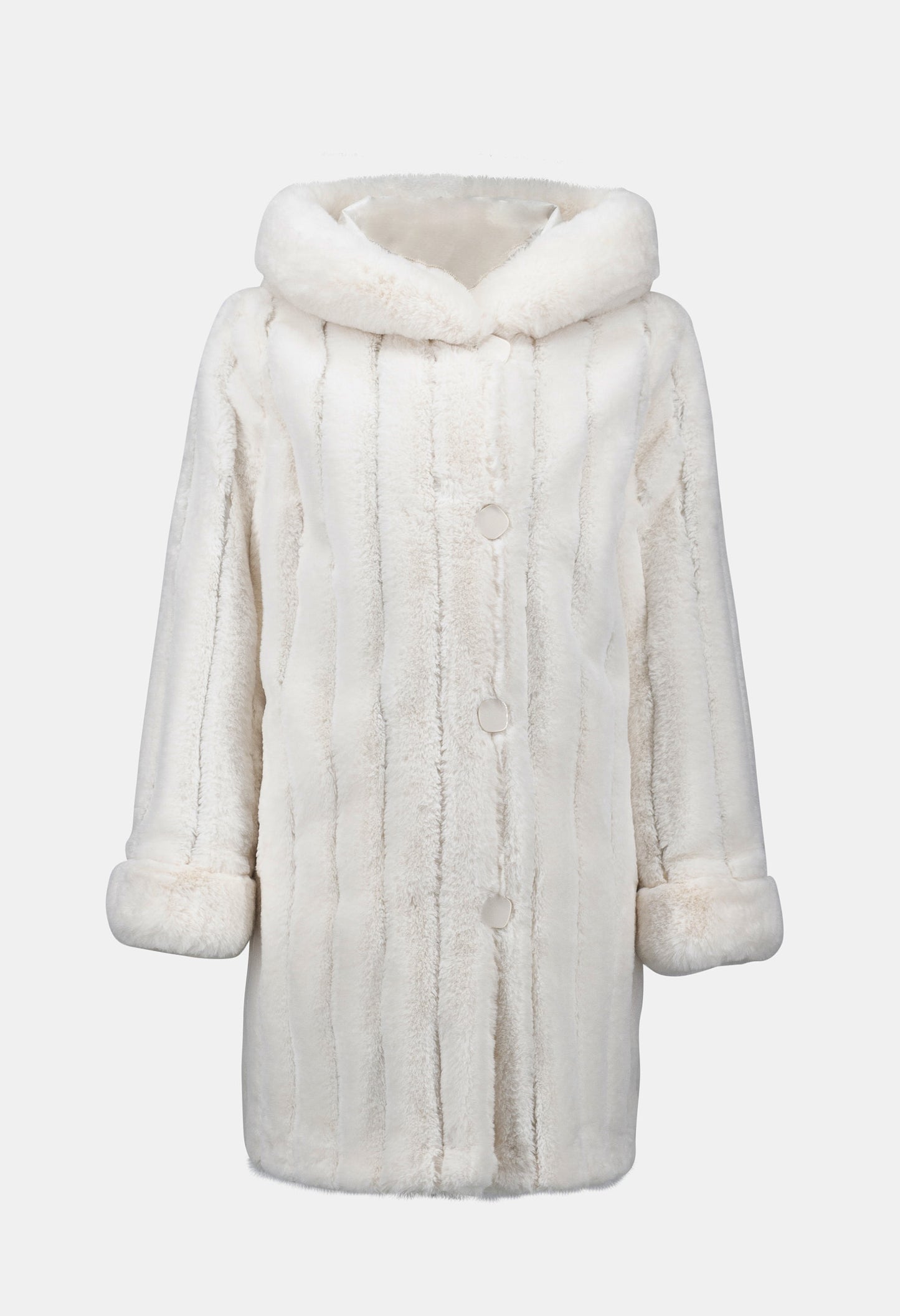 Collared Hip-length Coat Style