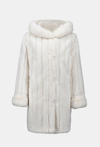 Collared Hip-length Coat Style