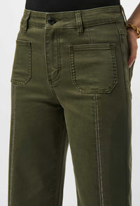 Green pants on a white background