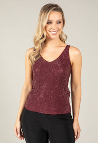 Sparkly V-Neck Top