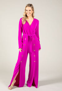 Formal V-neck Jumpsuit
