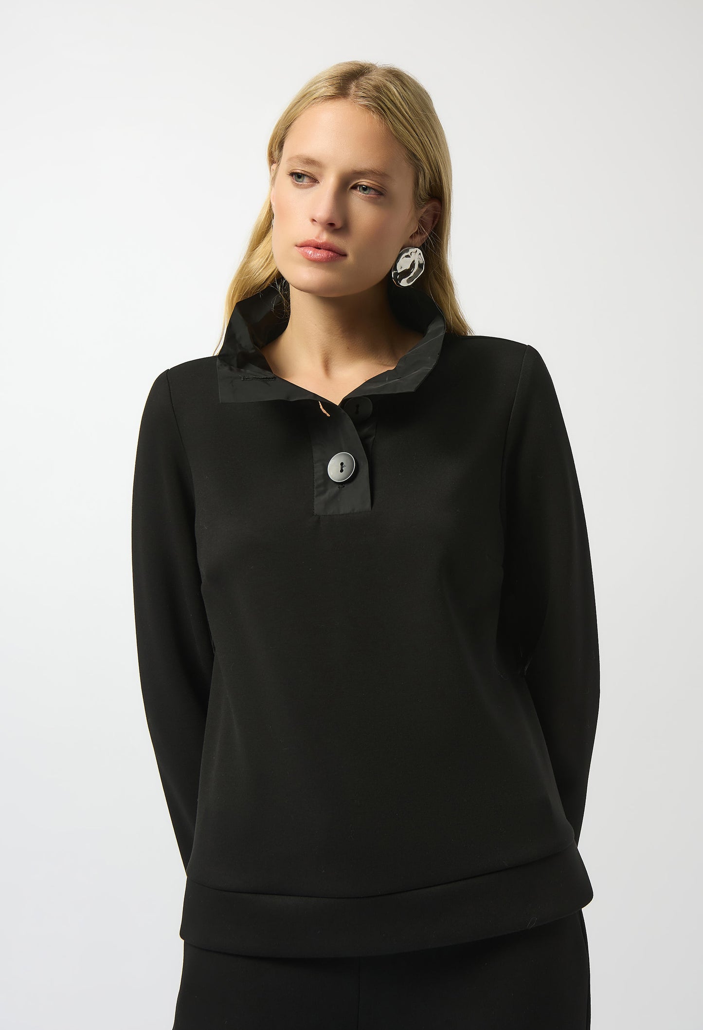 Buttoned Casual Long-sleeve Blouse