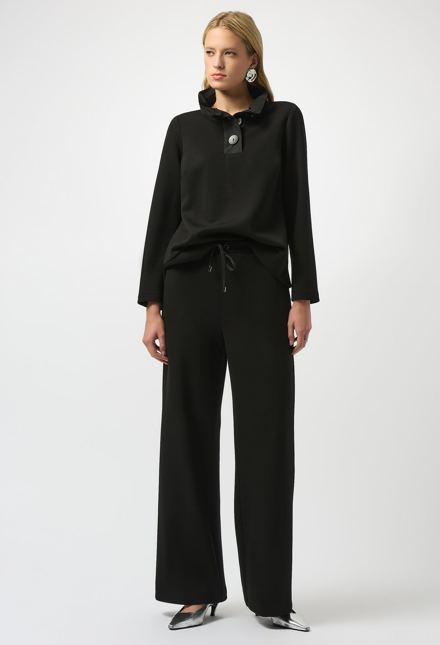 Buttoned Casual Long-sleeve Blouse