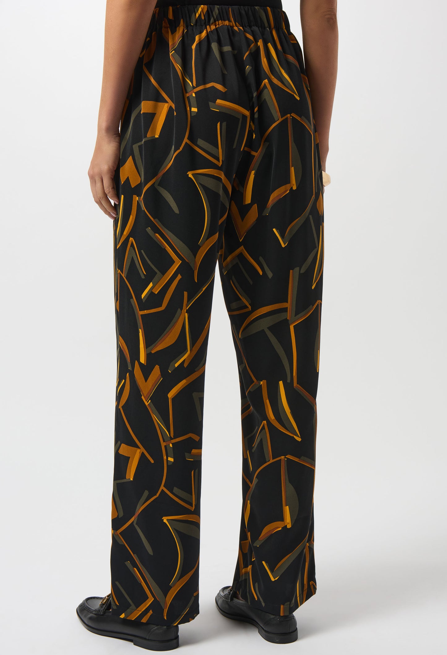 High-waisted Abstract Trousers