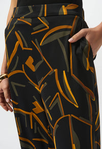 High-waisted Abstract Trousers