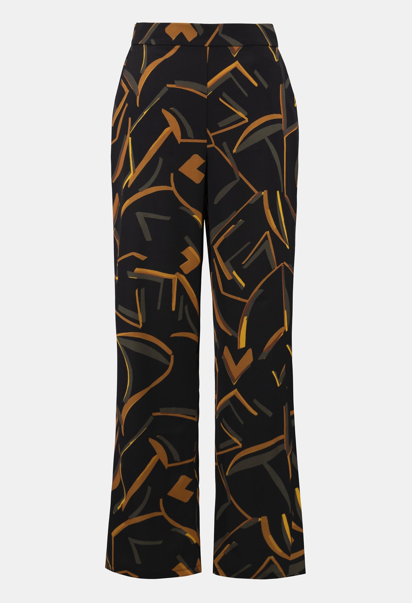 High-waisted Abstract Trousers