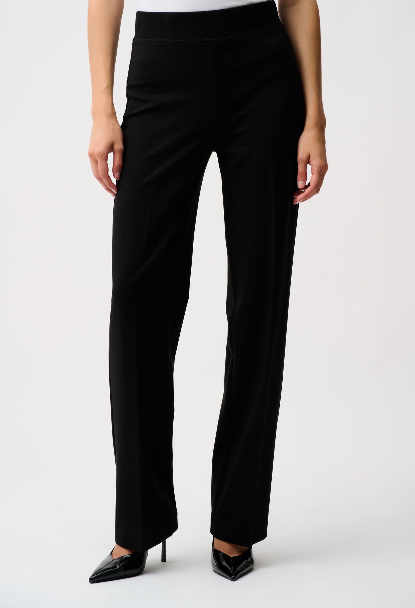 Formal Mid Rise Wide Leg Trousers