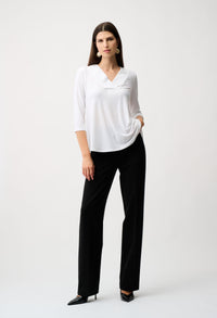 Formal Mid Rise Wide Leg Trousers