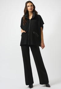 Hip-length Sleeveless Casual Jacket