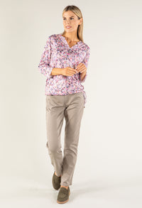 Abstract Front Pocket Top