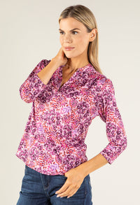 Floral Print V-Neck Top