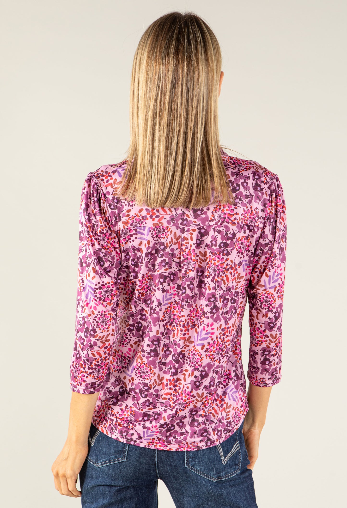 Floral Print V-Neck Top