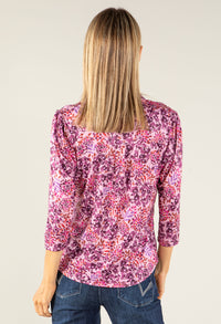 Floral Print V-Neck Top