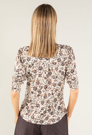 Floral Print V-Neck Top