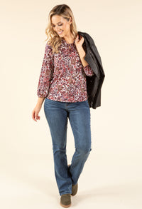 Vintage Leather Frill Detail Jacket