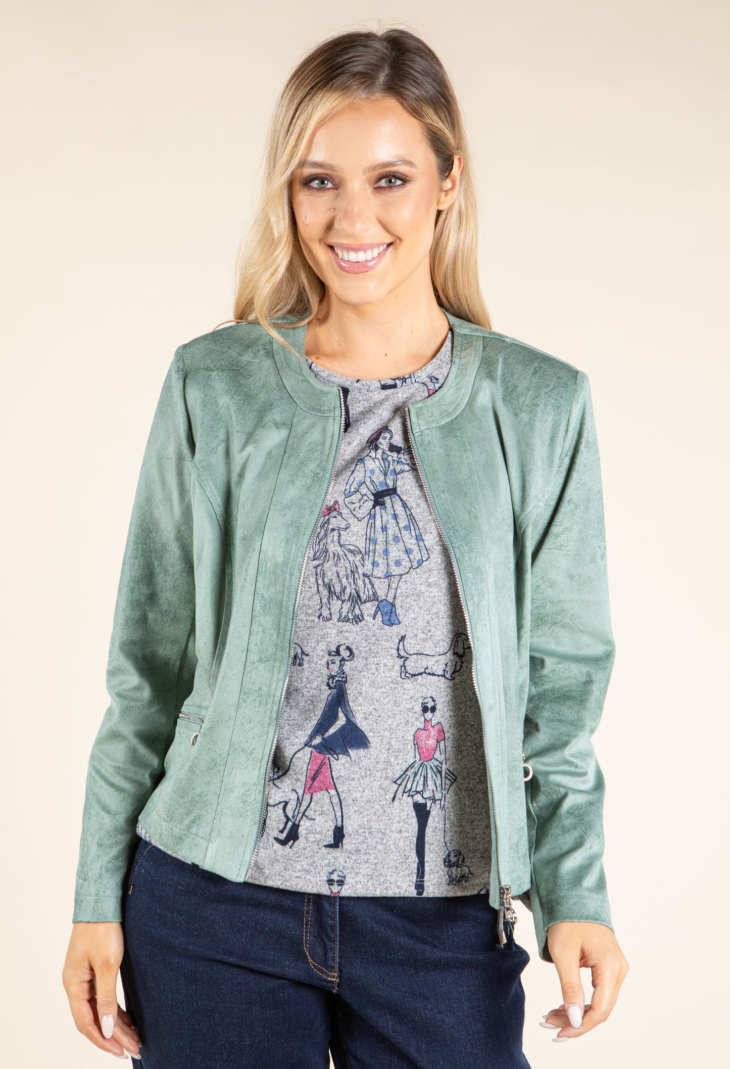 Vintage Leather Look Jacket