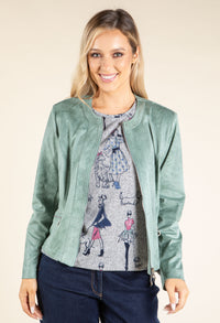 Vintage Leather Look Jacket