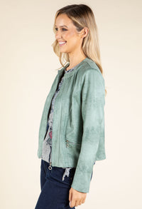 Vintage Leather Look Jacket