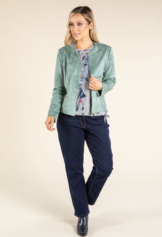 Vintage Leather Look Jacket