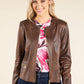 Vintage Leather Look Jacket