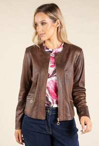Vintage Leather Look Jacket