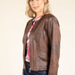 Vintage Leather Look Jacket