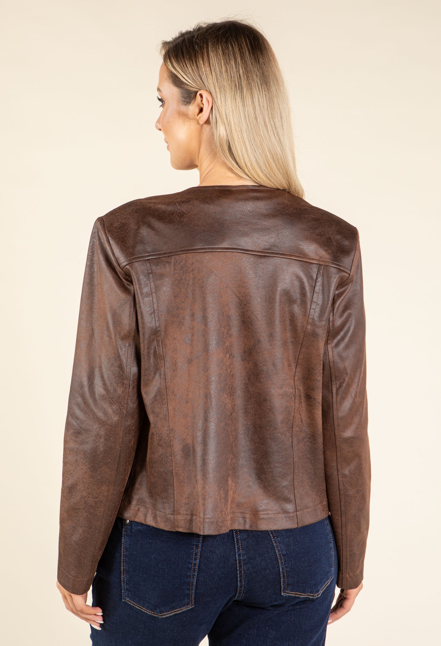 Vintage Leather Look Jacket