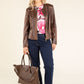 Vintage Leather Look Jacket