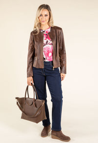 Vintage Leather Look Jacket