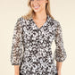 Floral Print V-Neck Blouse