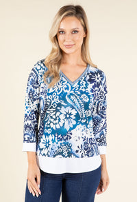 2 in 1 Floral Soft Touch Knit