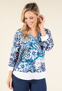 2 in 1 Floral Soft Touch Knit