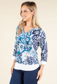 2 in 1 Floral Soft Touch Knit