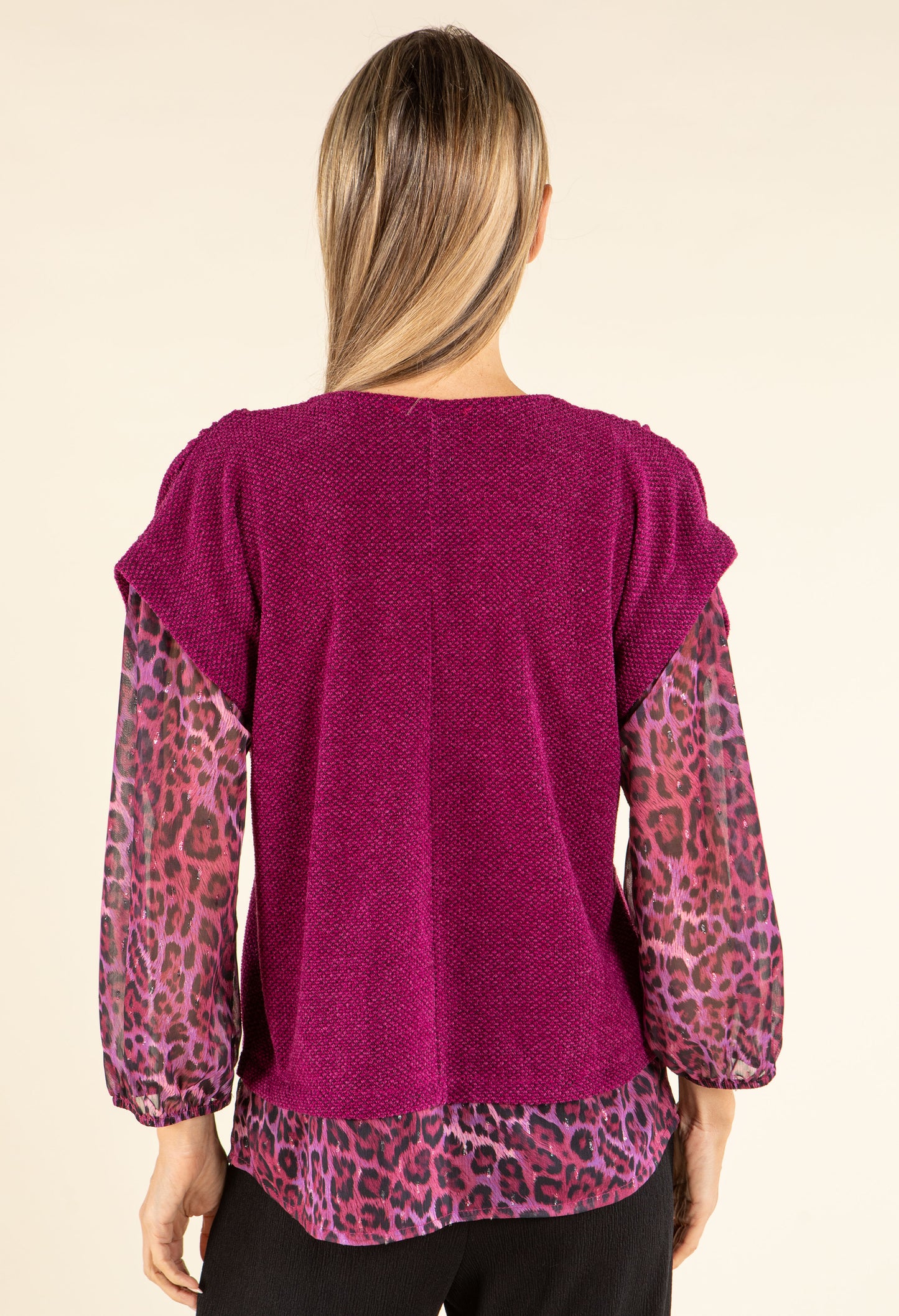 2 in 1 Leopard Knit Top