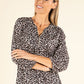 Leopard Print V-Neck Blouse
