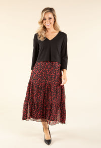 2 in 1 Look Floral Dress