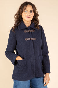 Curly Brown Boucle Jacket