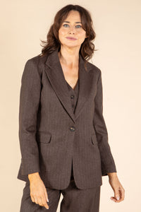 Lisa Pinstripe Blazer