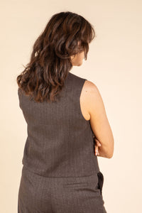 Lisa Pinstripe Waistcoat